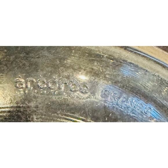 Arcoroc France c1968 Clear Glass Large Thumprint Bowl 9" by 4" VTG Serving Salad - Picture 5 of 5